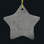 Zwarte Grijze Chalkboard Blackboard Achtergrond Keramisch Ornament<br><div class="desc">Zwart grijs bord Blackboard achtergrond,  je kunt afbeeldingen uploaden en tekst toevoegen</div>