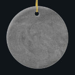 Zwarte Grijze Chalkboard Blackboard Achtergrond Keramisch Ornament<br><div class="desc">Zwart grijs bord Blackboard achtergrond,  je kunt afbeeldingen uploaden en tekst toevoegen</div>