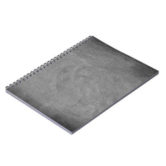 Zwarte Grijze Chalkboard Blackboard Achtergrond Notitieboek (Linkerzijde)