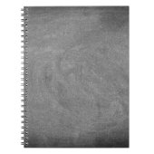 Zwarte Grijze Chalkboard Blackboard Achtergrond Notitieboek (Voorkant)