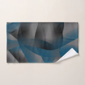 Zwarte grijze en blauwe rimpels, met gradiëntdelen bad handdoek (Handdoek)