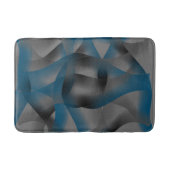Zwarte grijze en blauwe rimpels, met gradiëntdelen badmat (Voorkant)