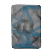 Zwarte grijze en blauwe rimpels, met gradiëntdelen badmat (Voorkant Verticaal)