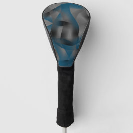 Zwarte grijze en blauwe rimpels, met gradiëntdelen golfheadcover