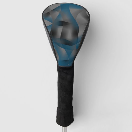 Zwarte grijze en blauwe rimpels, met gradiëntdelen golfheadcover (Voorkant)