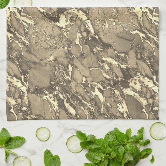 Zwarte, grijze en gouden keukenhanddoeken (Gevouwen)