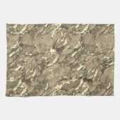 Zwarte, grijze en gouden keukenhanddoeken (Horizontaal)