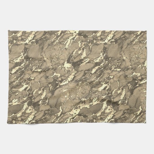 Zwarte, grijze en gouden keukenhanddoeken (Horizontaal)