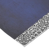 Zwarte, grijze en metallic blauwe tafelloper (Hoek)