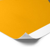 Zwarte, grijze en Oranje geometrische vormen op wi Poster (Hoek)