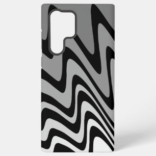 Zwarte, grijze en witte zigzag samsung galaxy hoesje