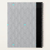  zwarte & grijze geometrische focus planner (Achterkant)