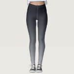 Zwarte grijze gradiënt. Ombre. Leggings<br><div class="desc">Zwarte grijze gradiënt. Ombre. Ombre,  gradiënt,  grijs,  zwart,  wazig,  klassiek</div>