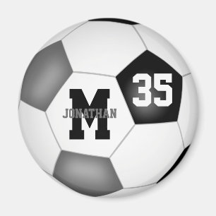 zwarte grijze jongens voetbalclubs kleuren magneet