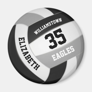zwarte grijze kleur volleyball magneet
