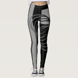 Zwarte grijze Leggings