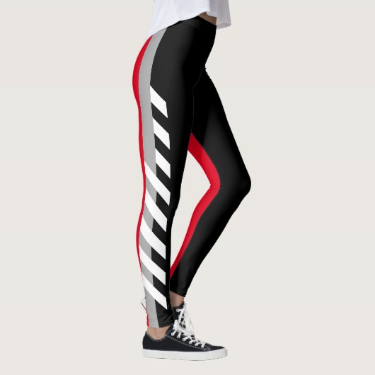 Zwarte, grijze Leggings (Rechts)