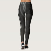 zwarte grijze metallische industrie leggings (Achterkant)