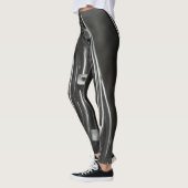 zwarte grijze metallische industrie leggings (Links)
