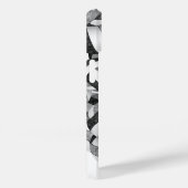 Zwarte grijze monogrammen volleybal meisjes Case-Mate iPhone case (Achterkant / Rechts)