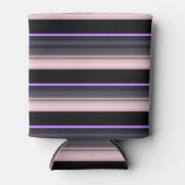  zwarte grijze strepen blikjeskoeler (Voorkant)