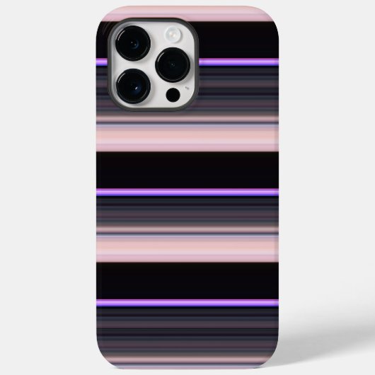  zwarte grijze strepen Case-Mate iPhone case (Achterkant)