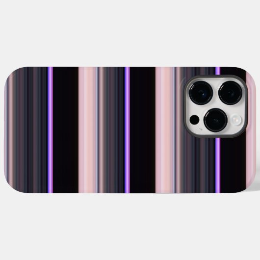  zwarte grijze strepen Case-Mate iPhone case (Achterkant (horizontaal))