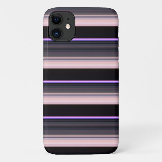 zwarte grijze strepen Case-Mate iPhone case (Achterkant)