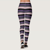 zwarte grijze strepen leggings (Achterkant)