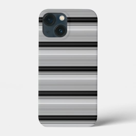 Zwarte grijze strepen leuk Case-Mate iPhone case (Achterkant)