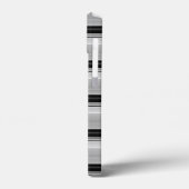 Zwarte grijze strepen leuk Case-Mate iPhone case (Achterkant / Links)