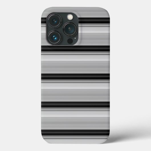 Zwarte grijze strepen leuk Case-Mate iPhone case (Achterkant)