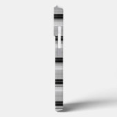 Zwarte grijze strepen leuk Case-Mate iPhone case (Achterkant / Links)