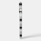 Zwarte grijze strepen leuk Case-Mate iPhone case (Achterkant / Links)