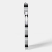 Zwarte grijze strepen leuk Case-Mate iPhone case (Achterkant / Links)