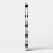 Zwarte grijze strepen leuk Case-Mate iPhone case (Achterkant / Links)