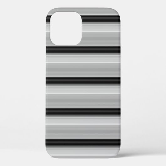 Zwarte grijze strepen leuk Case-Mate iPhone case (Achterkant)