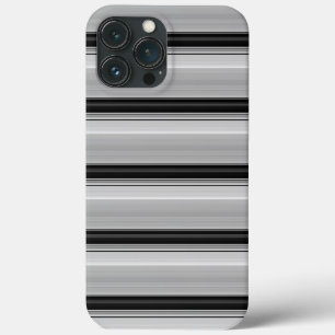 Zwarte grijze strepen leuk Case-Mate iPhone case