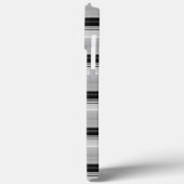 Zwarte grijze strepen leuk Case-Mate iPhone case (Achterkant / Links)