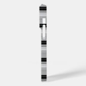 Zwarte grijze strepen leuk Case-Mate iPhone case (Achterkant / Links)