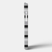 Zwarte grijze strepen leuk Case-Mate iPhone case (Achterkant / Links)