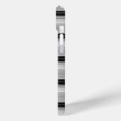 Zwarte grijze strepen leuk Case-Mate iPhone case (Achterkant / Links)