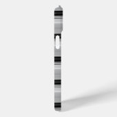 Zwarte grijze strepen leuk Case-Mate iPhone case (Achterkant / Rechts)