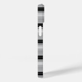 Zwarte grijze strepen leuk Case-Mate iPhone case (Achterkant / Rechts)