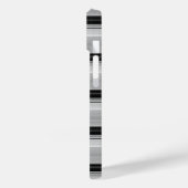 Zwarte grijze strepen leuk Case-Mate iPhone case (Achterkant / Links)
