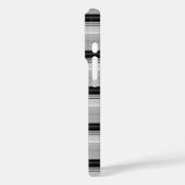 Zwarte grijze strepen leuk Case-Mate iPhone case (Achterkant / Links)