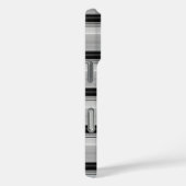 Zwarte grijze strepen leuk Case-Mate iPhone case (Achterkant / Rechts)