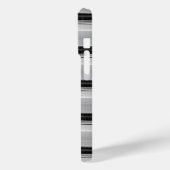 Zwarte grijze strepen leuk Case-Mate iPhone case (Achterkant / Links)