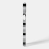 Zwarte grijze strepen leuk Case-Mate iPhone case (Achterkant / Rechts)