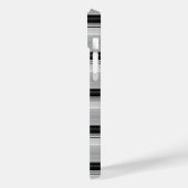 Zwarte grijze strepen leuk Case-Mate iPhone case (Achterkant / Links)